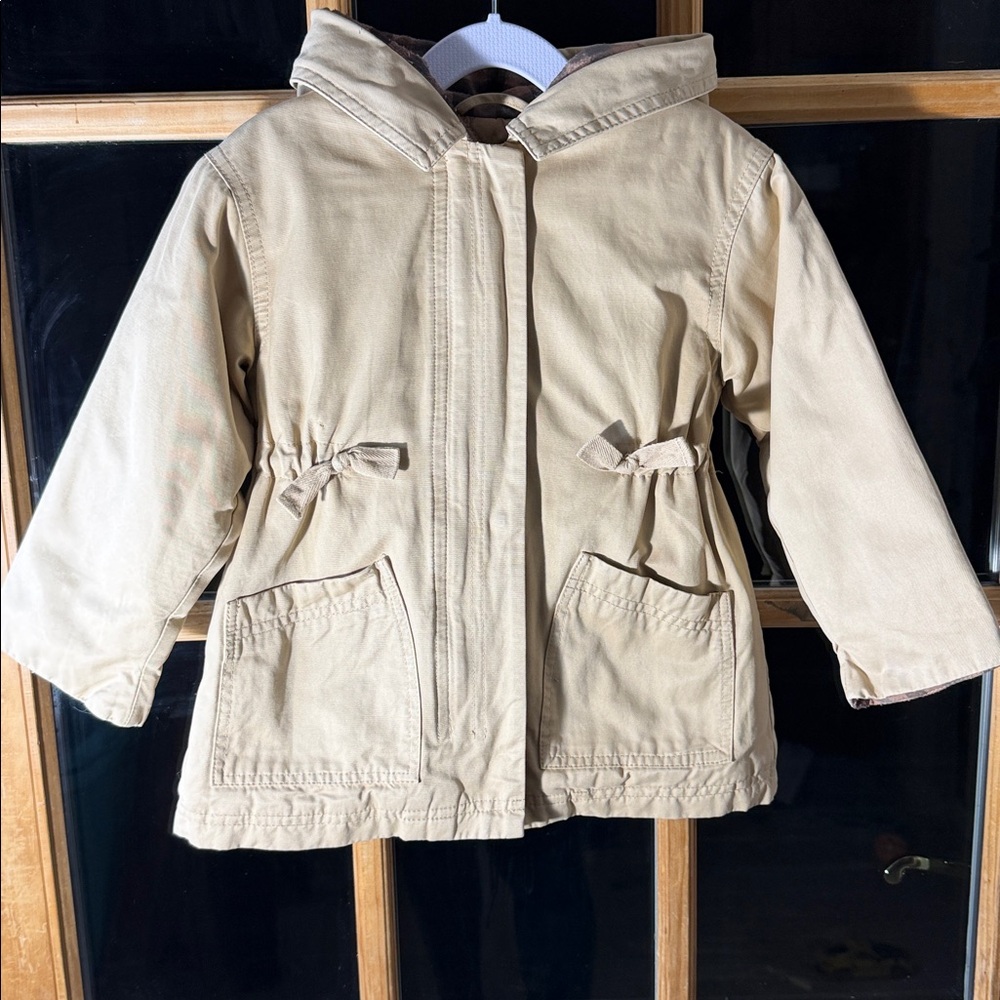 Zara Kids Plaid Jacket - Brown and Tan